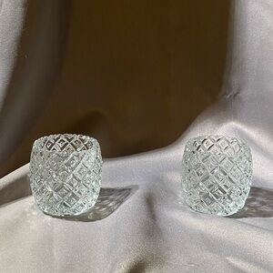 Partylight Patchwork Pair Candle Holders